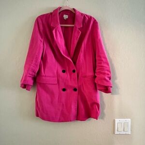 Double Breast Linen Jacket (XL)